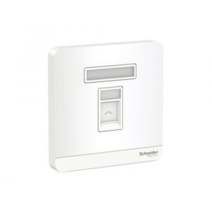 AvatarOn-1G Tel Socket, Shuttered Wallplate, WE