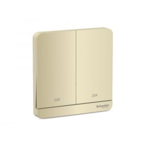 AvatarOn-20A 2G Double Pole Switch with LED, WG