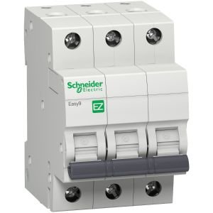 Easy9 MCB 3P 25A C 6000A 415V