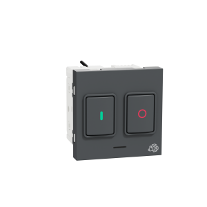 Motor starter, Miluz ZeTa, 25A, 250V, automatic, 2 modules, anthracite