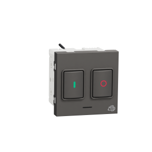 Motor starter, Miluz ZeTa, 25A, 250V, automatic, 2 modules, warm grey