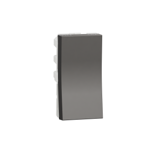 Switch, Miluz ZeTa, 16A, 1 way, 1 module, warm grey