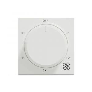 Unica Pure-5 Steps 360 Deg Fan Regulator, 2M, White