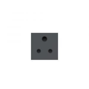 Unica-Socket outlet with Shutter 6A Grey