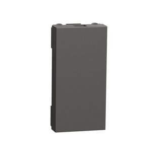 Blank Cover, Miluz Zeta, 1 Module, Warm Grey