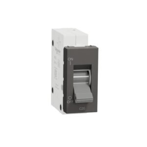 Miniature Circuit-Breaker, Miluz Zeta, 20A, C-Curve, 1 Module, Warm Grey