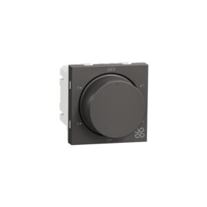Fan Regulator, Miluz Zeta, 5-Step, 2 Module, Warm Grey