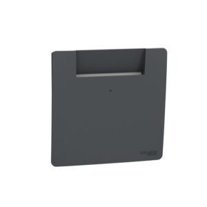 Hotel Card Switch, Miluz Zeta, 16A, 2 Module, Anthracite