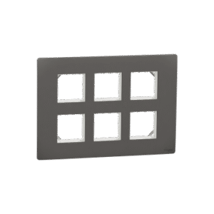 Cover Frame, Miluz Zeta, 12 Module, Warm Grey