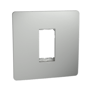 Cover Frame, Miluz Zeta, 1 Module, Silver Grey