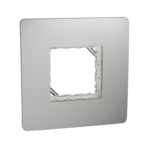Cover Frame, Miluz Zeta, 2 Module, Silver Grey