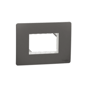 Cover Frame, Miluz Zeta, Unigrid, 3 Module, Warm Grey