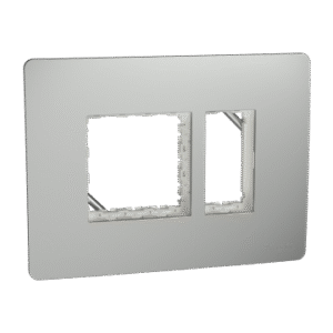 Cover Frame, Miluz Zeta, 3 Module, Silver Grey