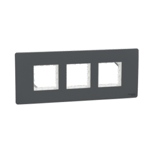 Cover Frame, Miluz Zeta, 6 Module, Anthracite