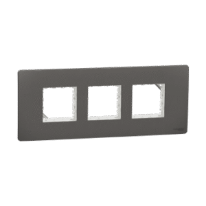 Cover Frame, Miluz Zeta, 6 Module, Warm Grey