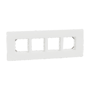 Cover Frame, Miluz Zeta, Linear, 8 Module, White
