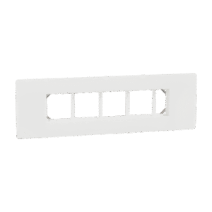 Cover Frame, Miluz Zeta, 9 Module, White